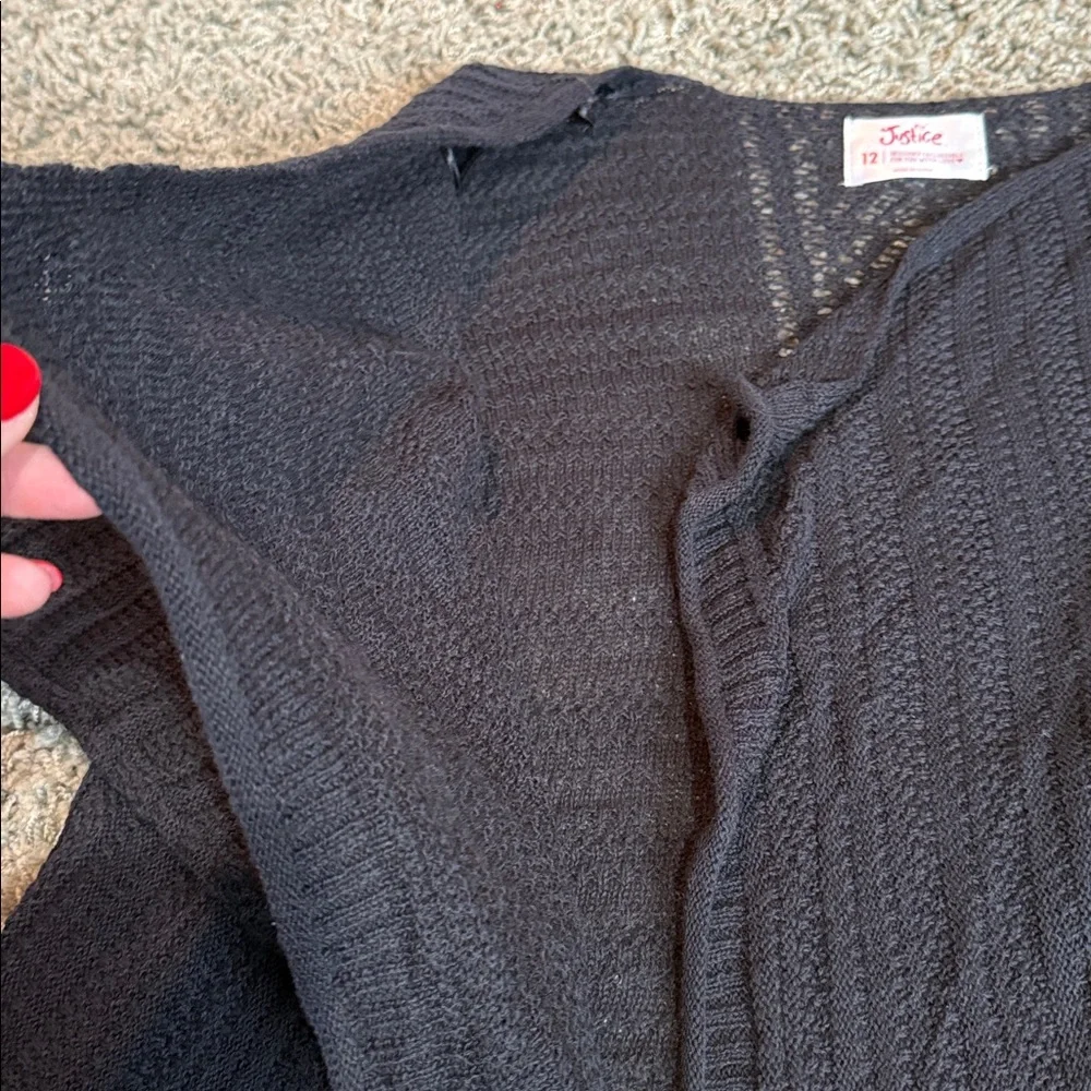 Girls Open Front Cardigan Justice (12)
